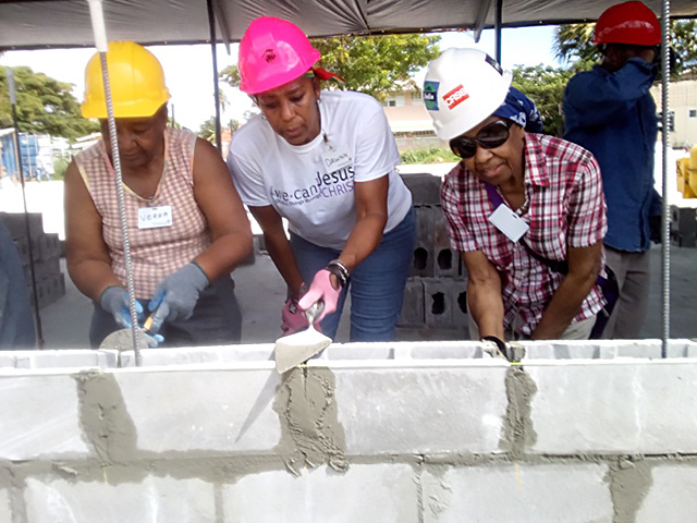 Verna Jones (Aunt) & Joyce Lewis (Mom) Guyana Mission build